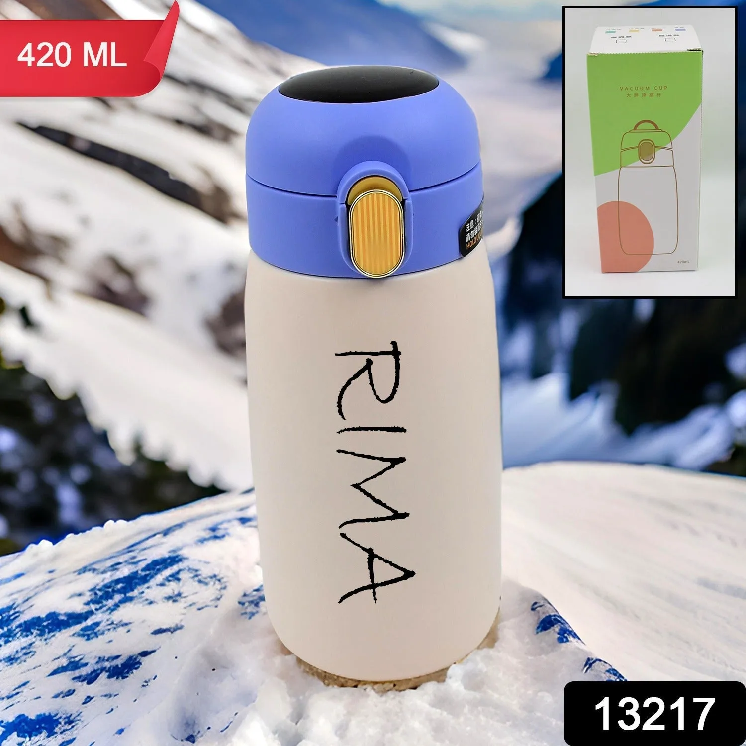 Customize Smart Vacuum Insulated Water Bottle With LED Temperature Display (420 ML)