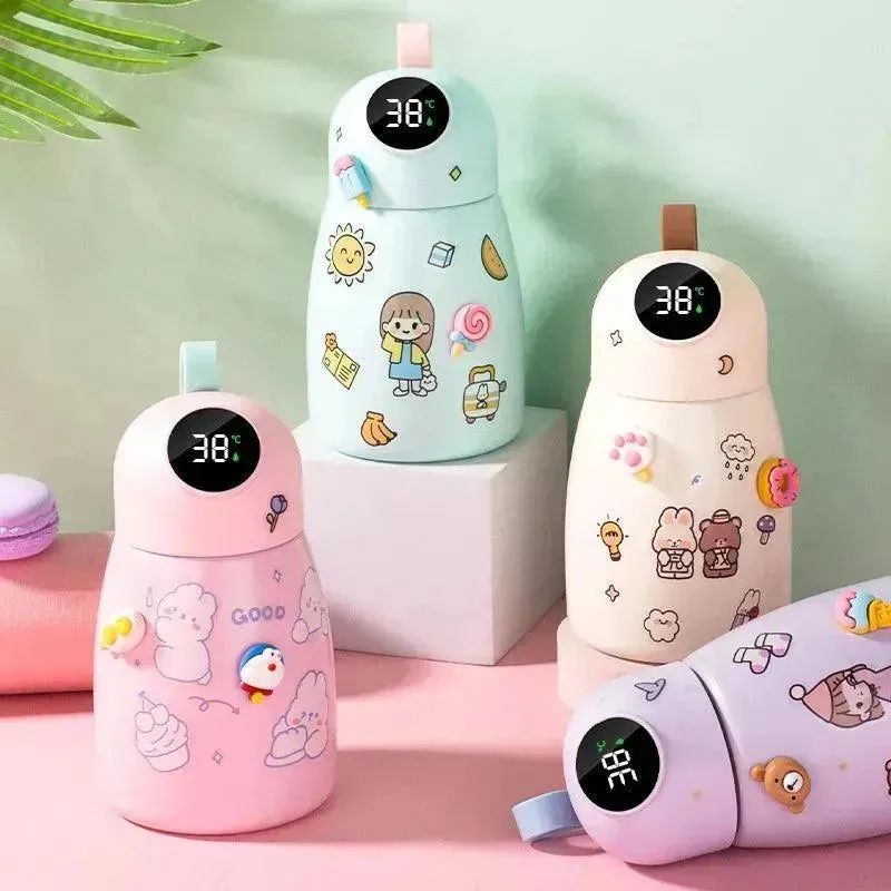 Cute Kawaii Temperature Display Bottle (500 ml)