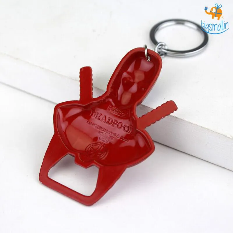 Deadpool Keychain with Bottle Opener