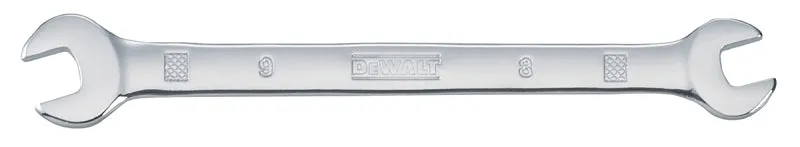 DeWALT DWMT75431OSP Open End Wrench, Metric, 8 x 9 mm Head, 5-1/2 in L, Polished Chrome :CD 1: QUANTITY: 1