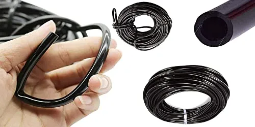 DIY Crafts Flexible Pipe Only Watering Tubing Hose Drip Pipe PVC Hose Irrigation System Watering Systems Greenhouse Lawn, Plants, Garden,Patio (Flexible Pipe Only) (5mtr, 8/11 Pipe 8mm)