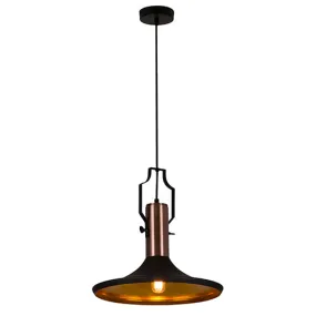 Eleanor Pendant Metal Black & Copper