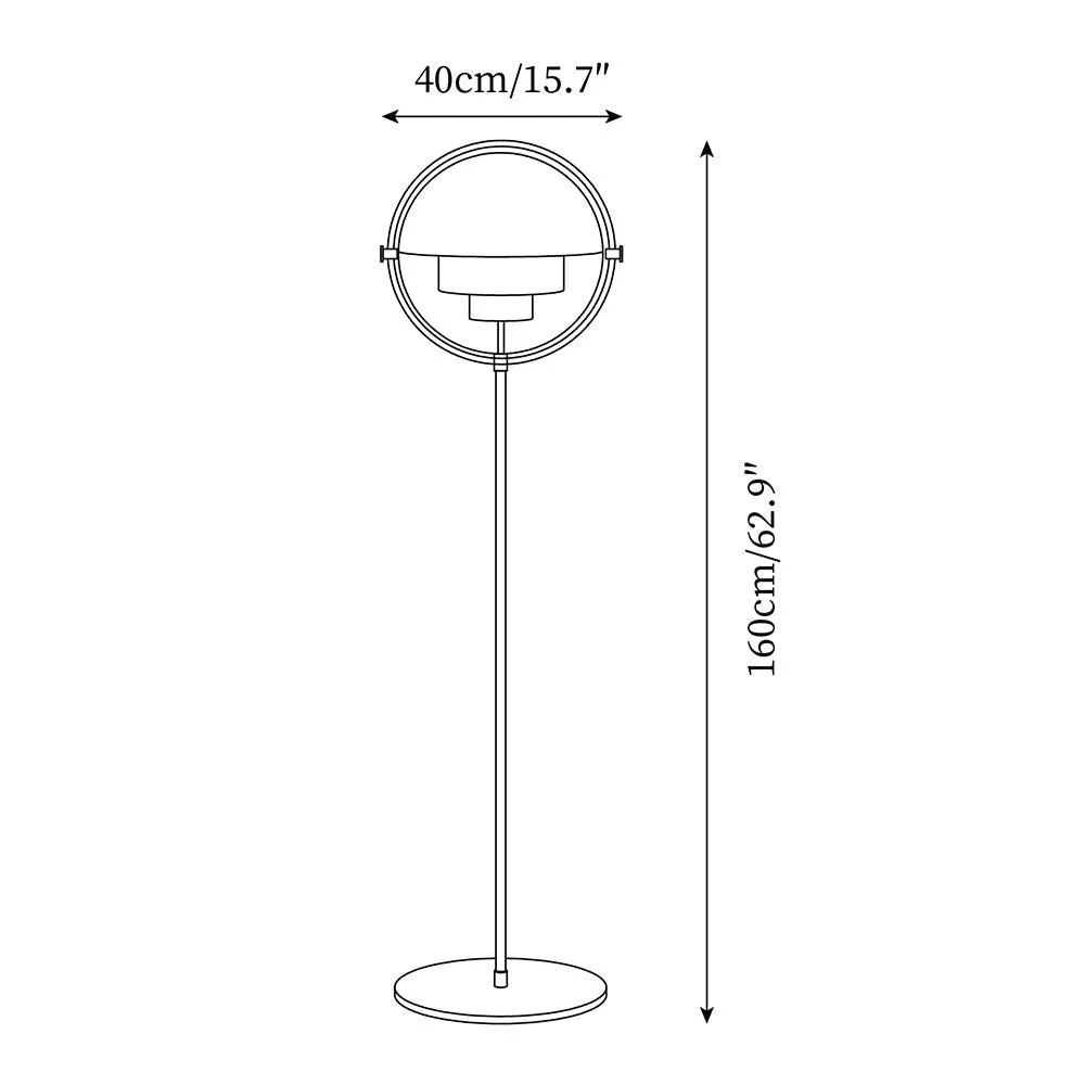 Elvira Floor Lamp 15.7″- 62.9″