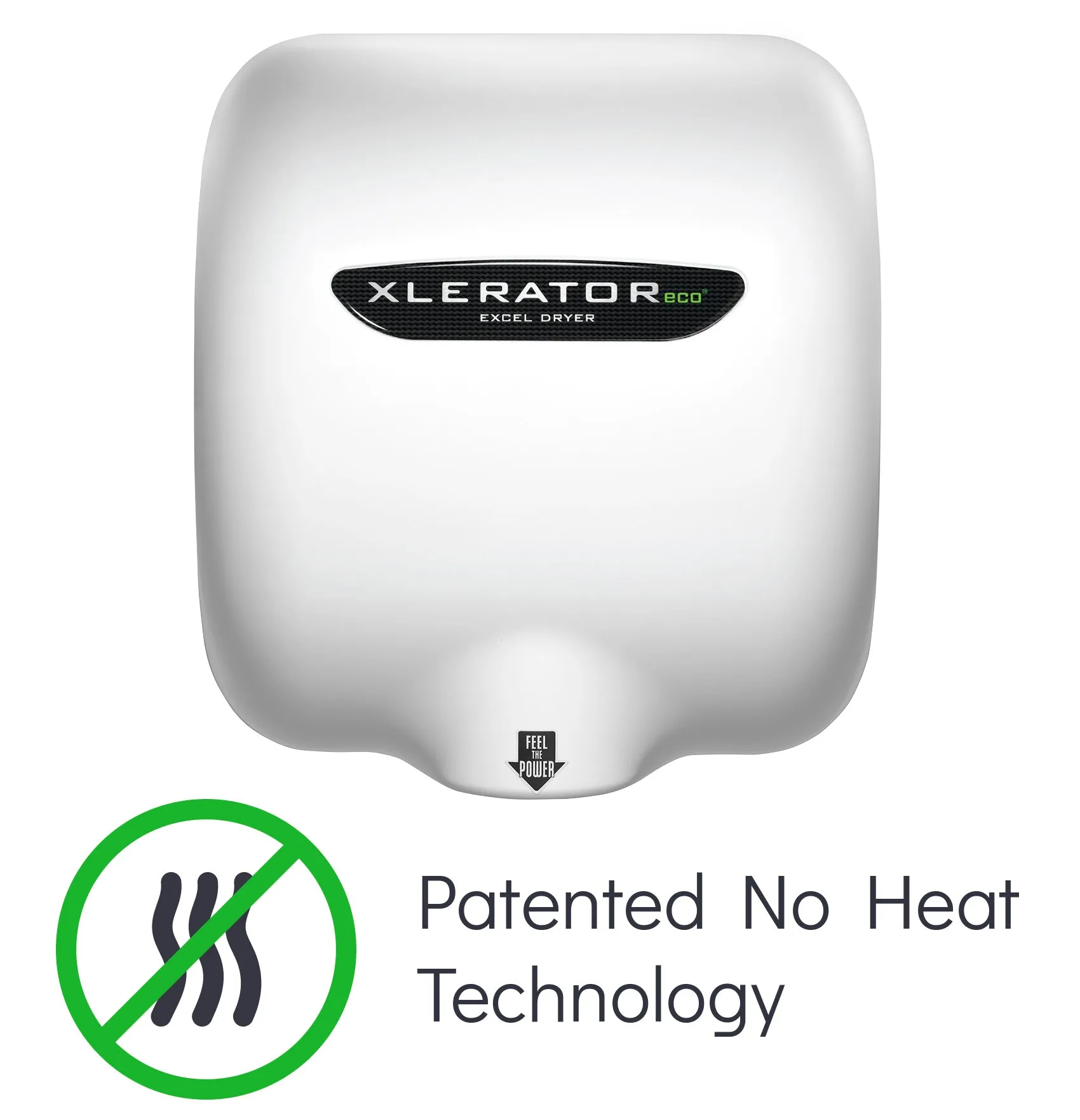 Excel XLERATOReco Has No Heat & Runs on 500 Watts. Install More Hand Dryers per Circuit!