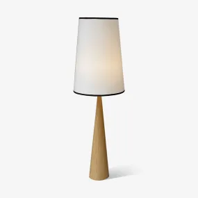 Faux Wood Conical Floor Lamp