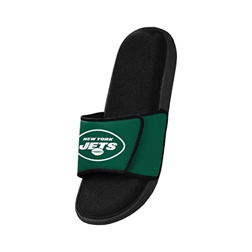 FOCO New York Jets NFL Mens Foam Sport Slide - L