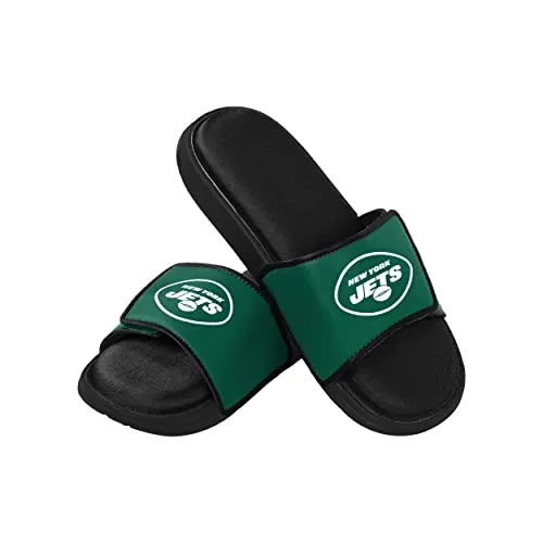 FOCO New York Jets NFL Mens Foam Sport Slide - L