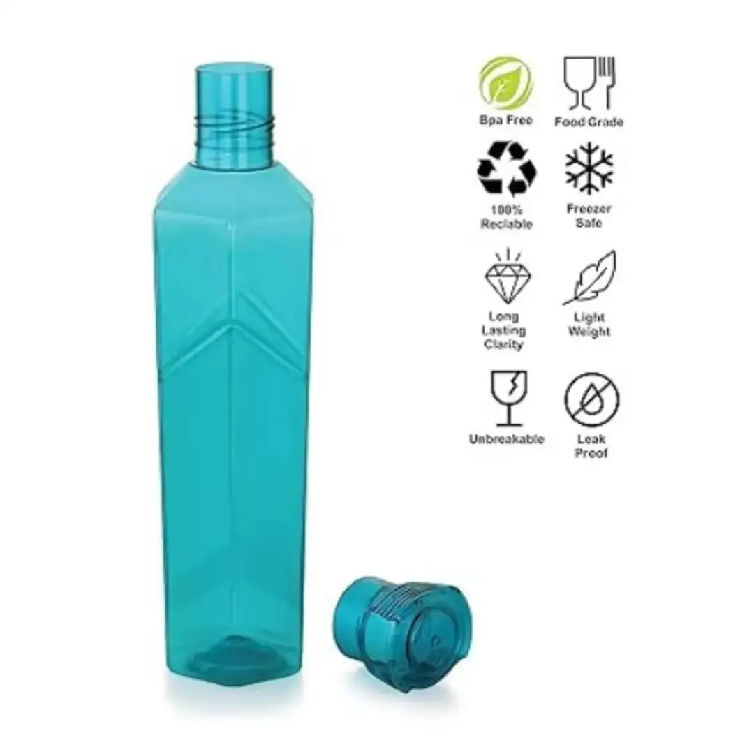 Glacier Plastic Fridge Water Bottle set of 6