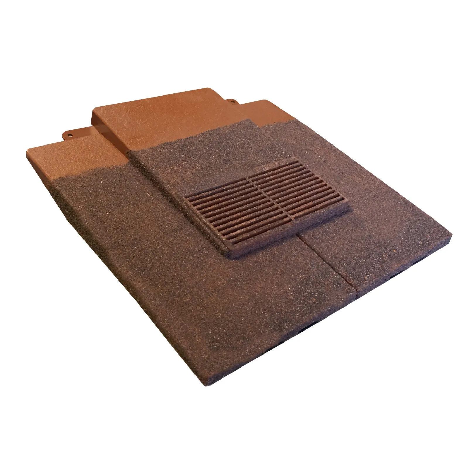 Granulated Light Brown Plain In-line Roof Tile Vent & Pipe Adapter