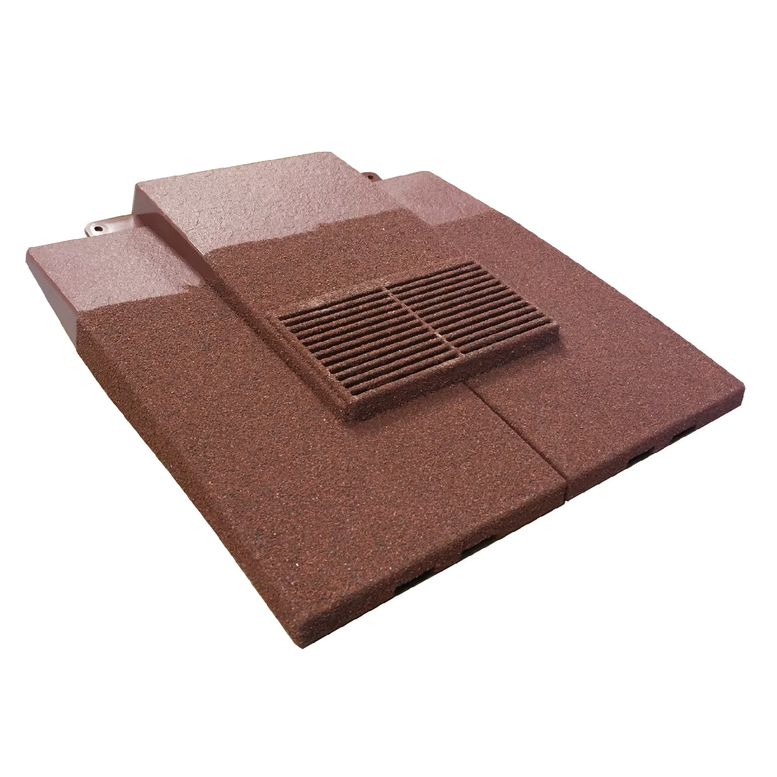 Granulated Old Red Plain In-line Roof Tile Vent & Pipe Adapter