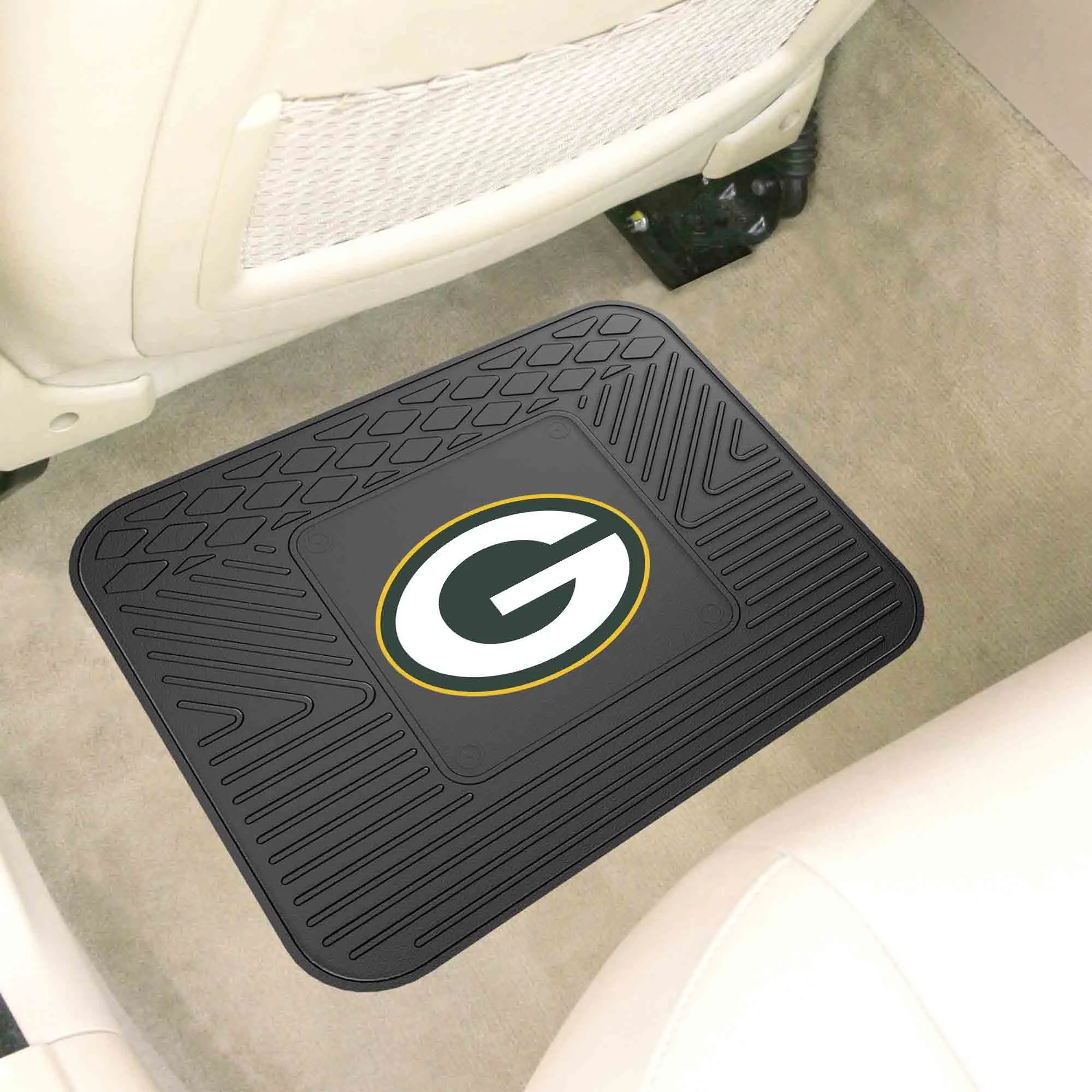 Green Bay Packers Back Seat Car Utility Mat - 14in. x 17in.