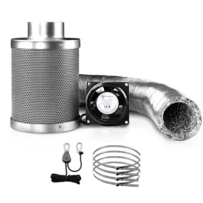 Green Fingers Ventilation Fan and Active Carbon Filter Ducting Kit