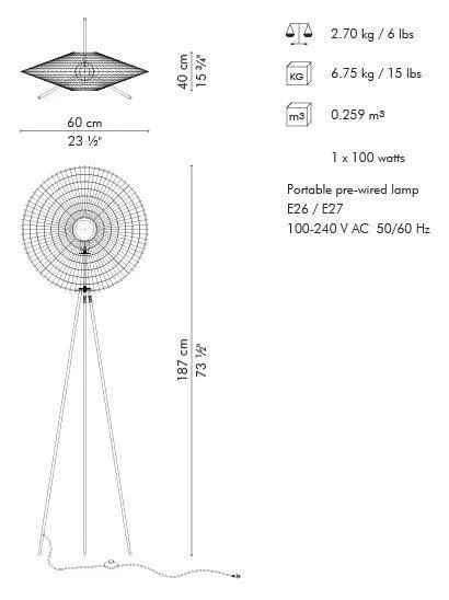 HALO TRIPOD LAMP