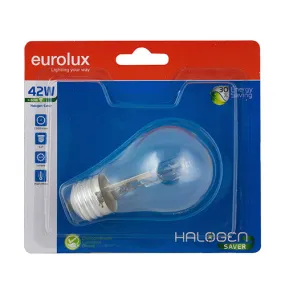 Halogen 42w E27 A55 Globe Single Blister