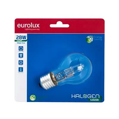 Halogen A55 Globe E27 28w Blister