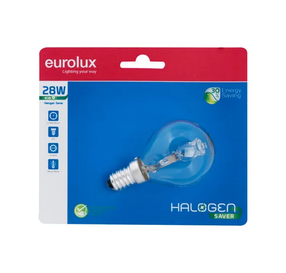 Halogen Golfball E14 28w Blister