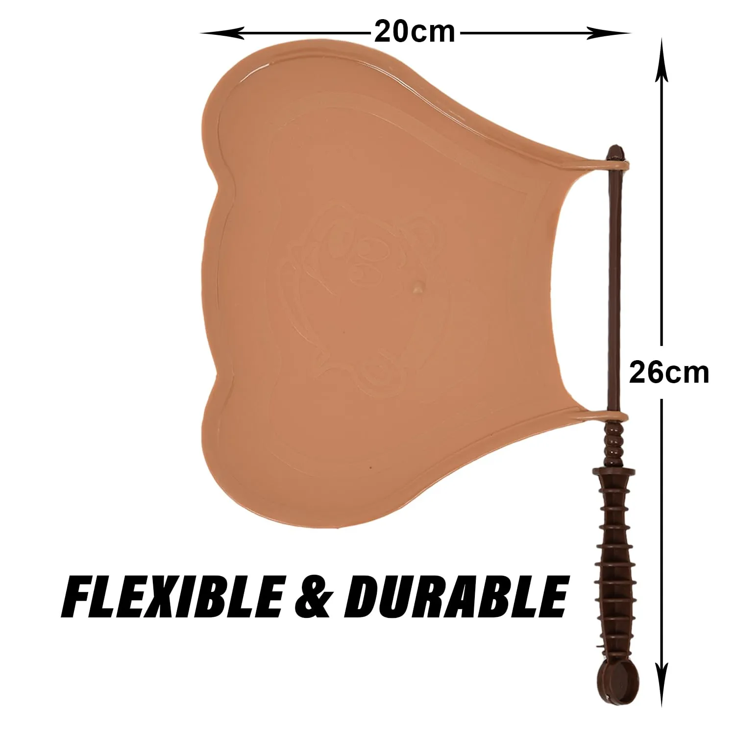 Heart Home Hand Fan | Plastic Hath Pankha | Hand Fan for Summer | Beejna for Natural Air | Caty Fan | Useful for Travel | Hand Fan for Cool Air | Pack of 3 | Brown