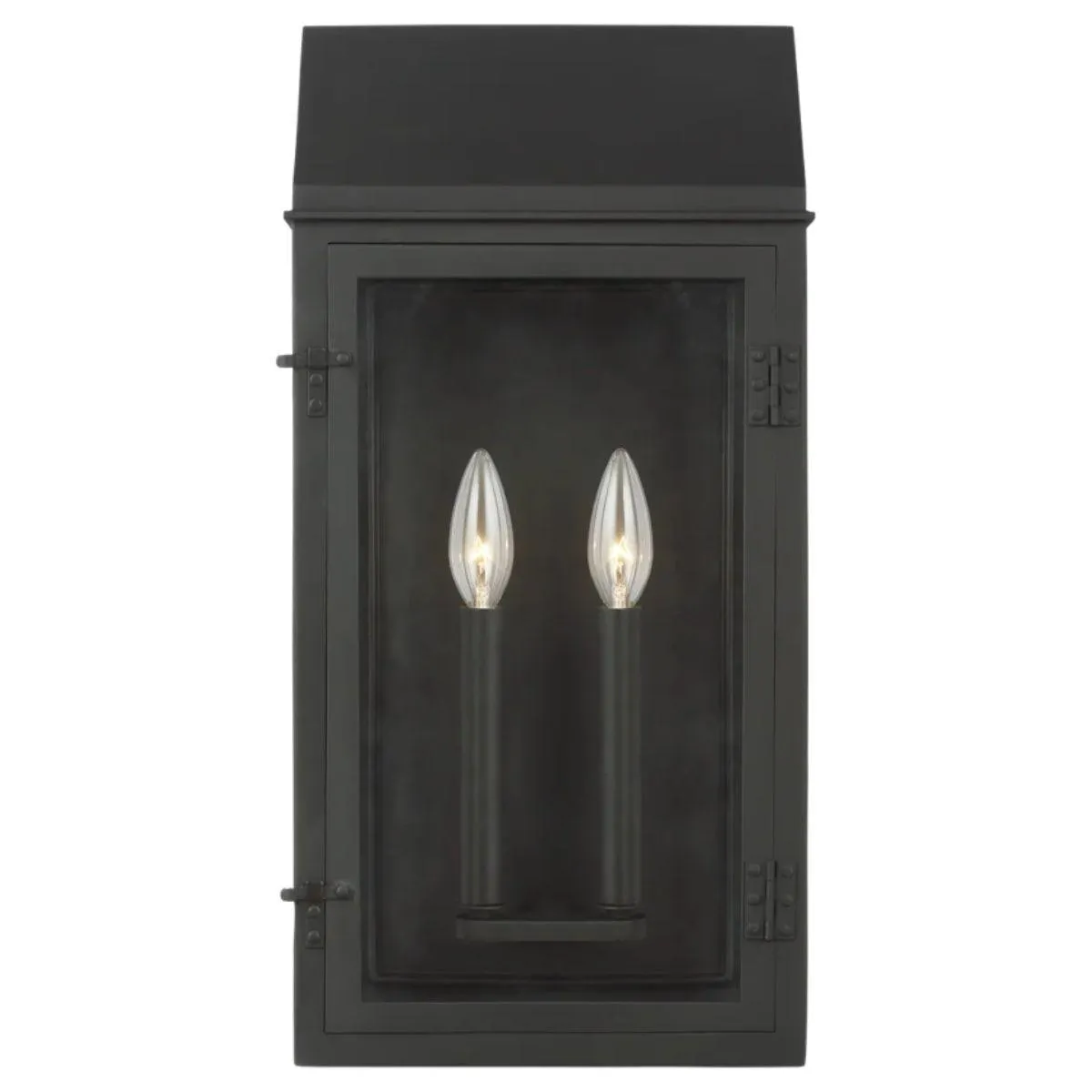 Hingham 20 In. 2 lights Outdoor Wall Light Black Finish