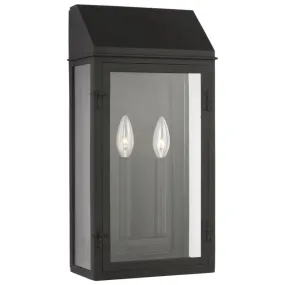 Hingham 20 In. 2 lights Outdoor Wall Light Black Finish