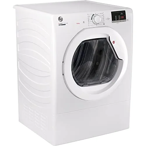 Hoover HLEV10DG 10kg Vented Tumble Dryer, White, Digital Display