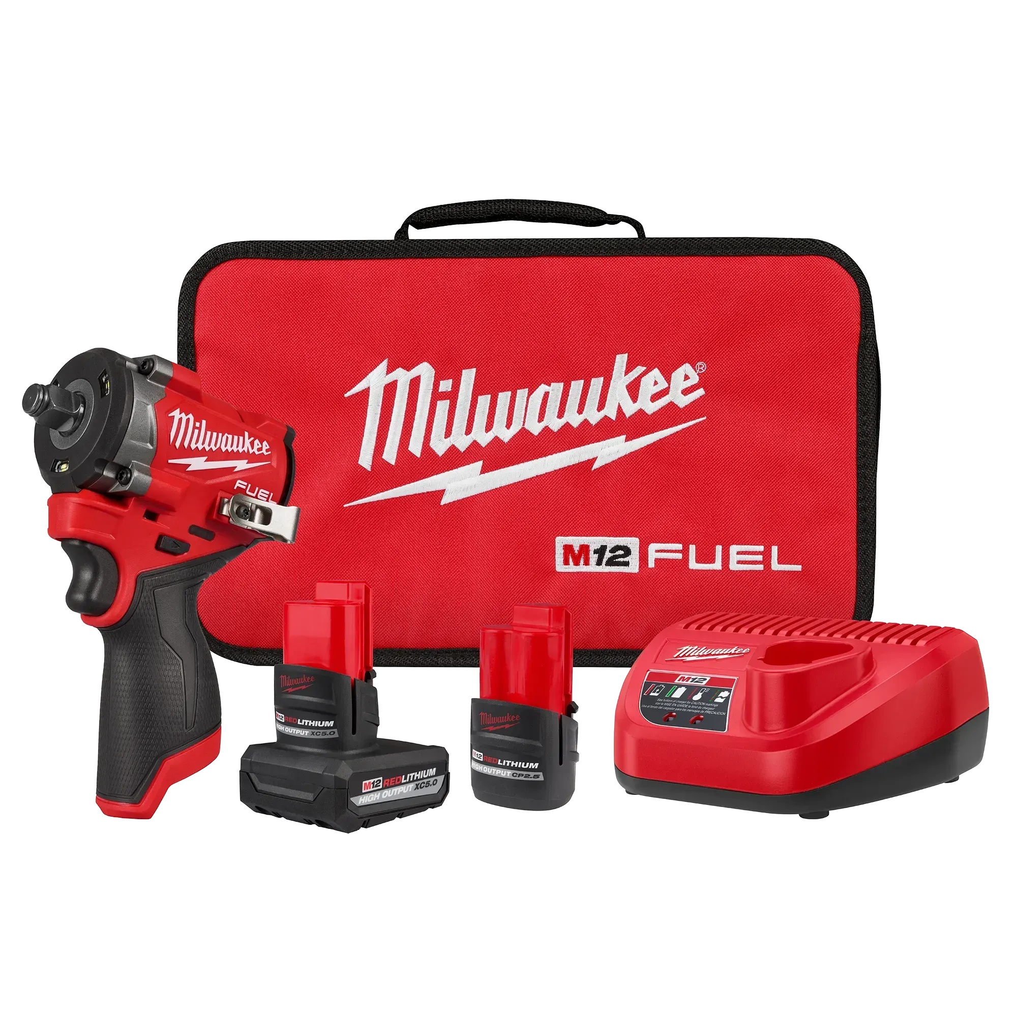 Impact Wrench Kit - Milwaukee M12 FUEL™ Stubby 1/2" Impact Wrench Kit, 2563-22