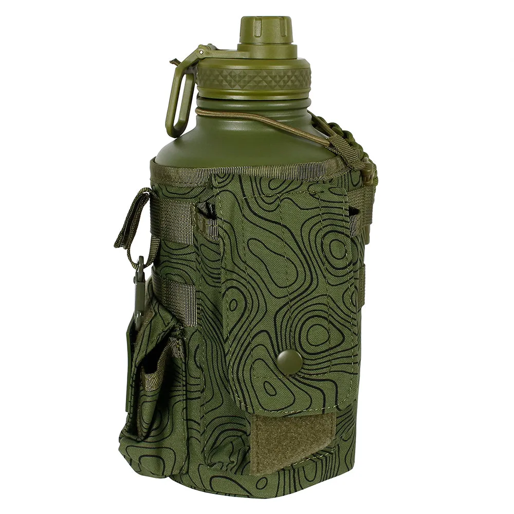 Iron Infidel Insulated Stainless Steel Battle Bottle With Sleeve Overland 64 Oz