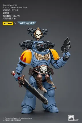 Joy Toy Warhammer 40K Space Wolves Claw Pack Brother Torrvald 1/18 Action Figure