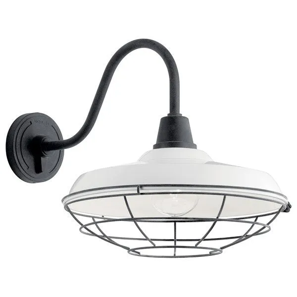 Kichler 49991BK Pier 16" 1 Light Wall Light Black