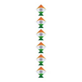 Kite Bunting Paper Wall Hanging | Wall Decor/ Tricolour Kite Design Home Decor Wall Paper/ Republic Day Decor