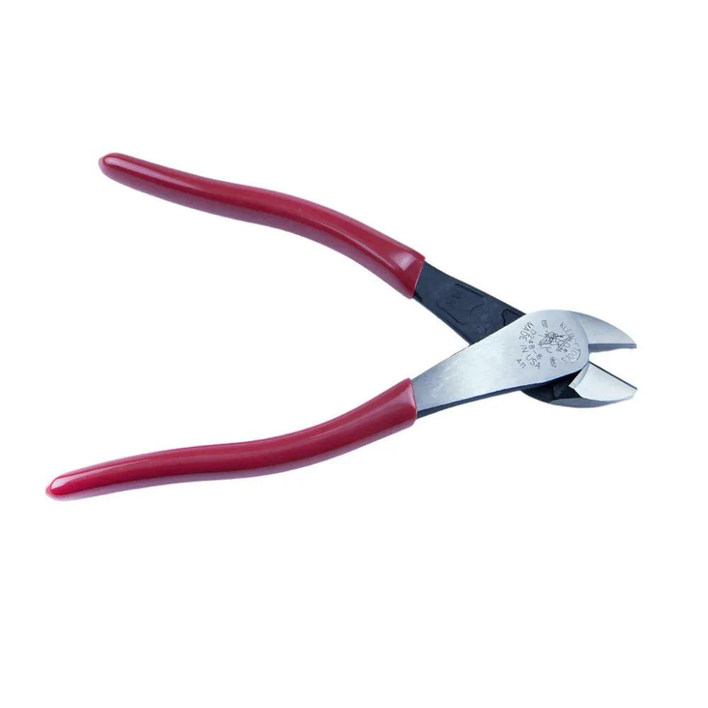 Klein 8" Diagonal Pliers Angled Head Cutting Pliers - D248-8-INS