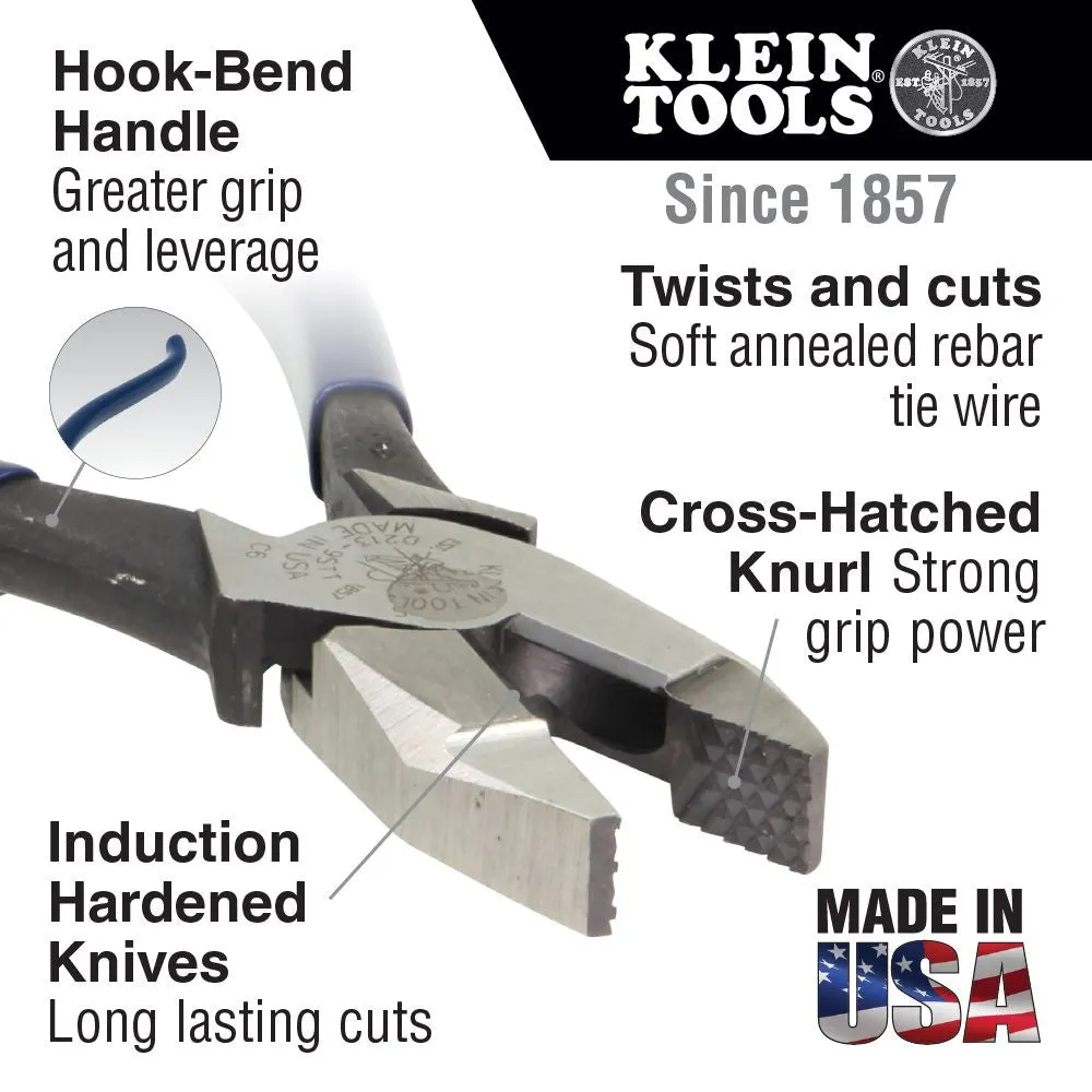 Klein D213-9ST High-Leverage Ironworker's Pliers