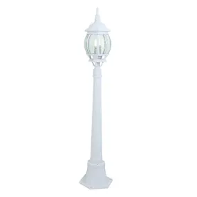 Lantern 8 Panel 1LT Pole White