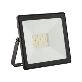 LED 30w Floodlight Black 4000K