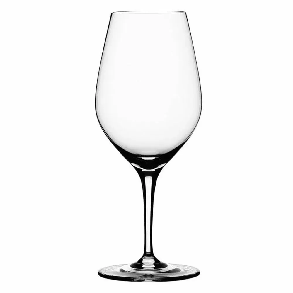 Libbey 4408031 Authentis Series Spiegelau 10.75 oz. Round Wine Tasting Glass with Stemmed Base and Sheer Rim, Case of 12 Pcs