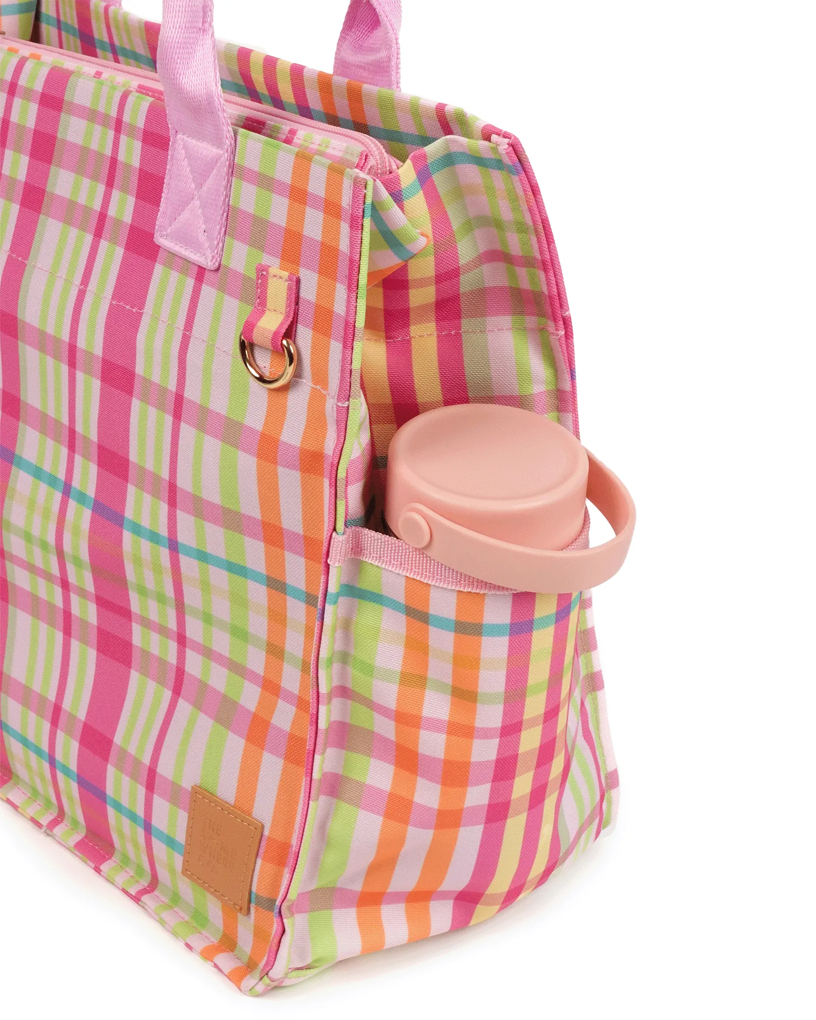 Lime Soda Everyday Tote Bag - PINK HANDLES