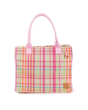 Lime Soda Everyday Tote Bag - PINK HANDLES