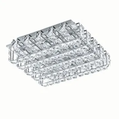 ***Lonzaso LED Ceiling 8x3.3w 290mm Crystal/Chrome