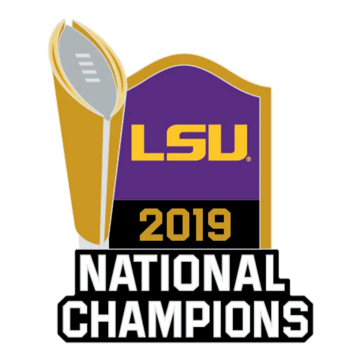 LSU Tigers 2019-2020 CFP National Champions WinCraft Trophy Lapel Pin