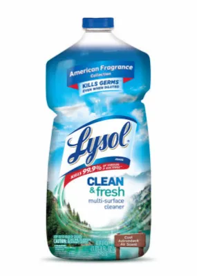 Lysol 1920078630 40 oz All-Purpose Cleaner Cool Adirondack Air Scent - Quantity of 7 Bottles