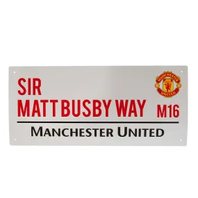 Manchester United FC Sir Matt Busby Way Street Sign