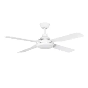 Martec Discovery II 1320mm Ceiling Fan with LED Light White