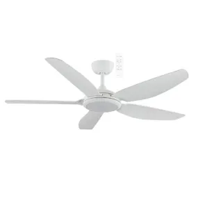 Martec Esprit DC 1320mm Ceiling Fan with LED Light Matt White