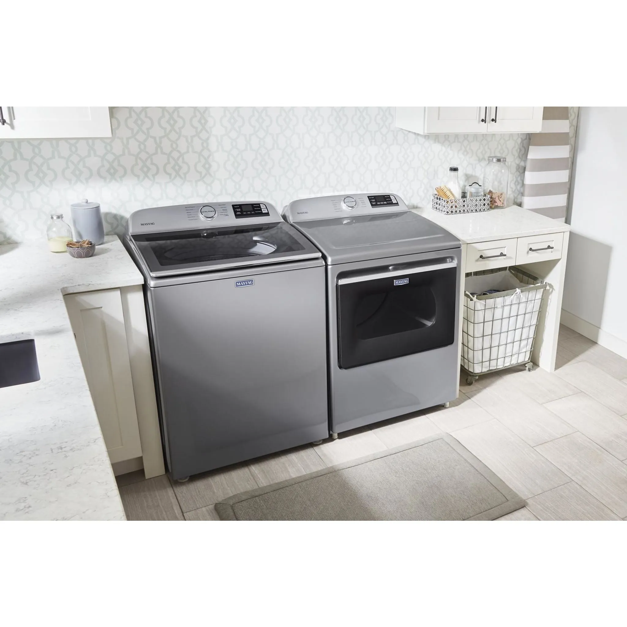 Maytag Smart Top Load Electric Dryer with Extra Power Button - 7.4 cu. ft. (YMED6230HC)