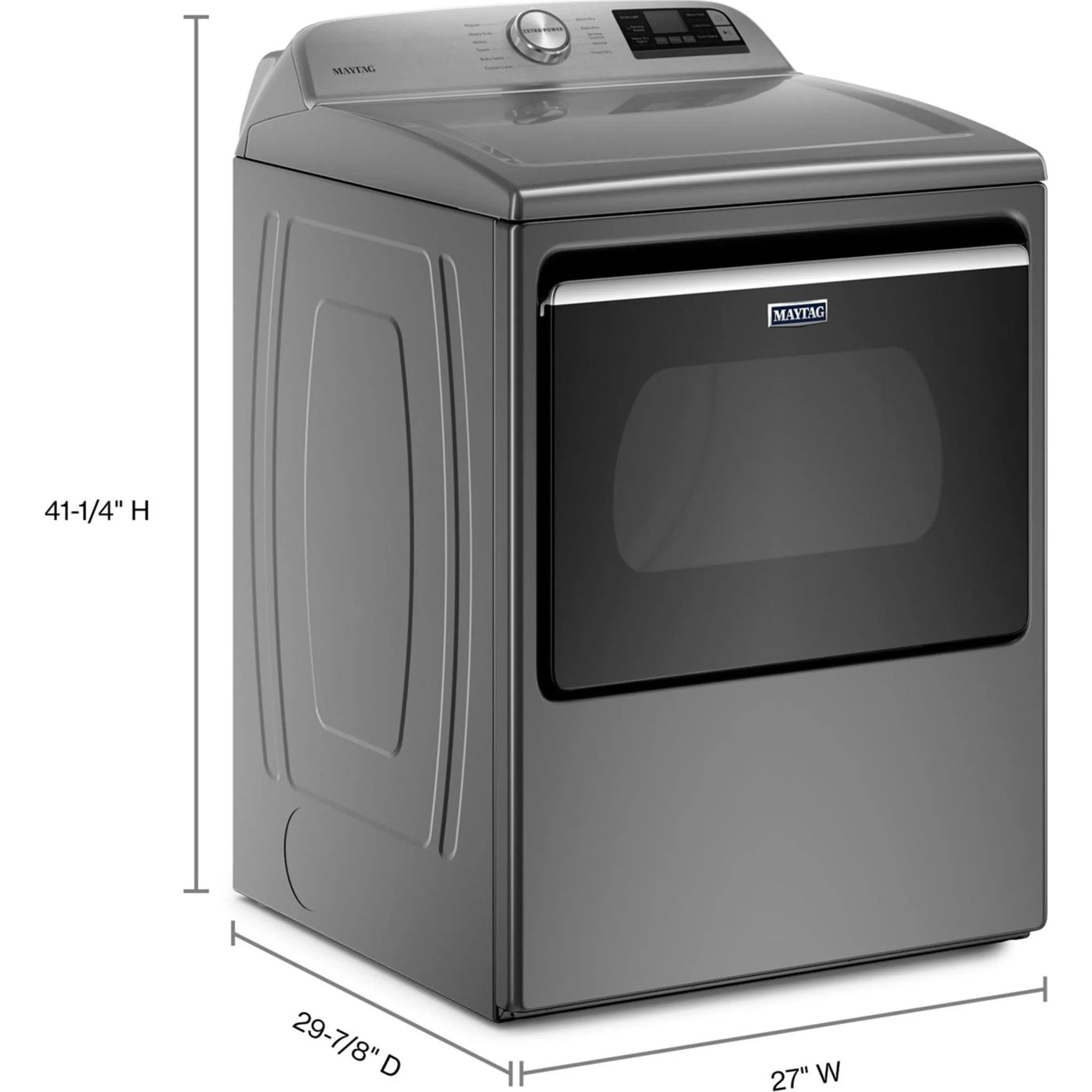 Maytag Smart Top Load Electric Dryer with Extra Power Button - 7.4 cu. ft. (YMED6230HC)