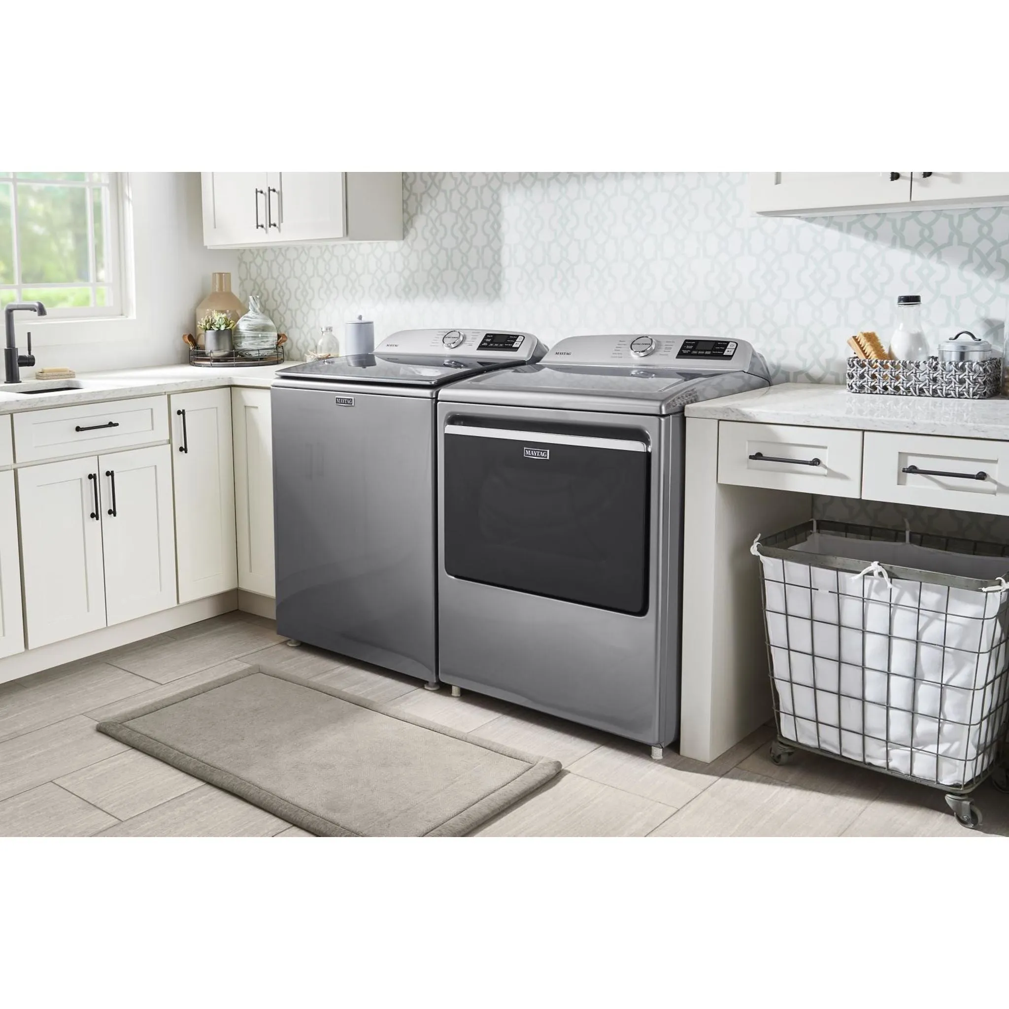 Maytag Smart Top Load Electric Dryer with Extra Power Button - 7.4 cu. ft. (YMED6230HC)