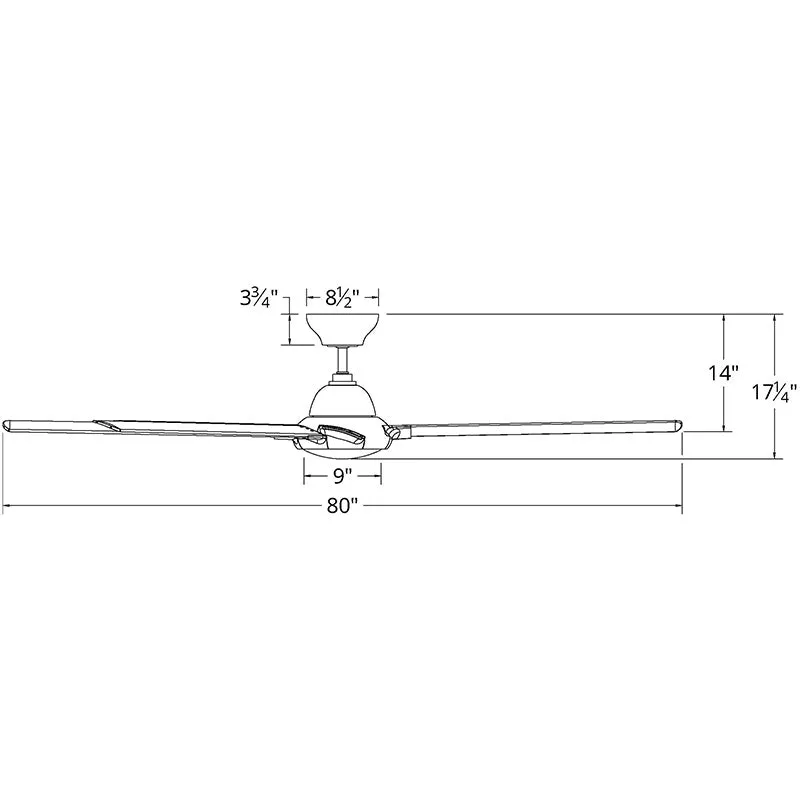 Modern Forms FR-W1805-80L Hydra 80" Ceiling Fan with LED Light Kit