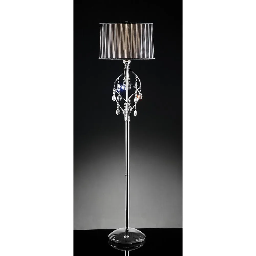 Modern Mid Century Crystal Floor Lamp