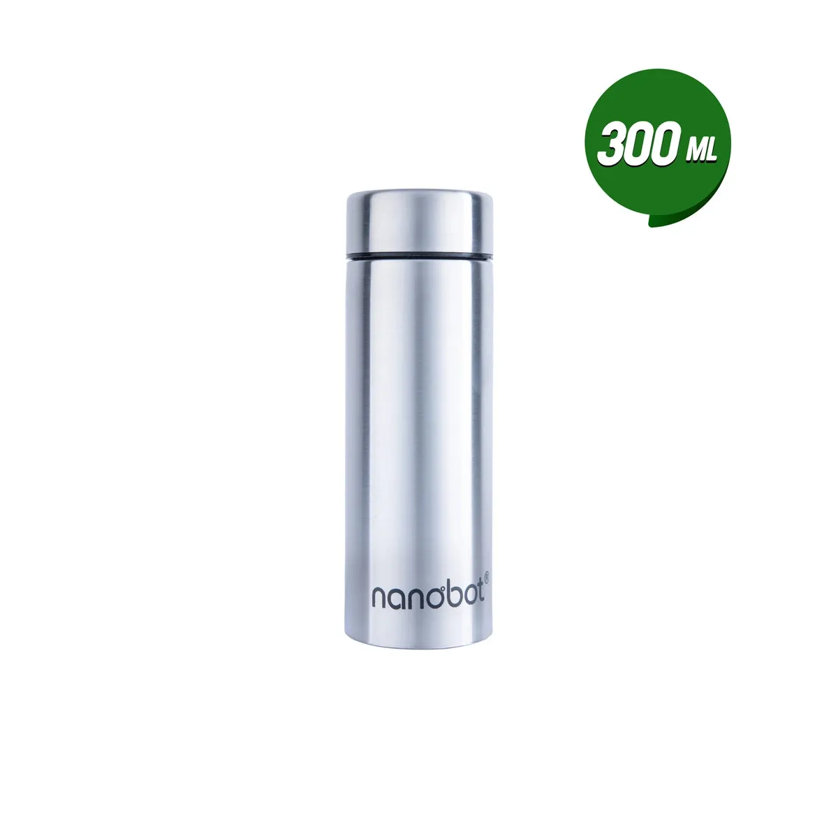 Nanobot Water Bottle - 300 ml | Sleek Colour Water Bottle/ 6 x 2 Inches/ Stainless Steel Water Container for Home