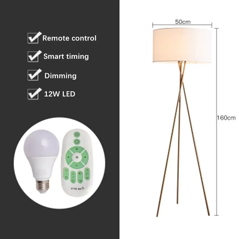 Nordic LED Floor/Table Lamp with Stylish E27 Bulb