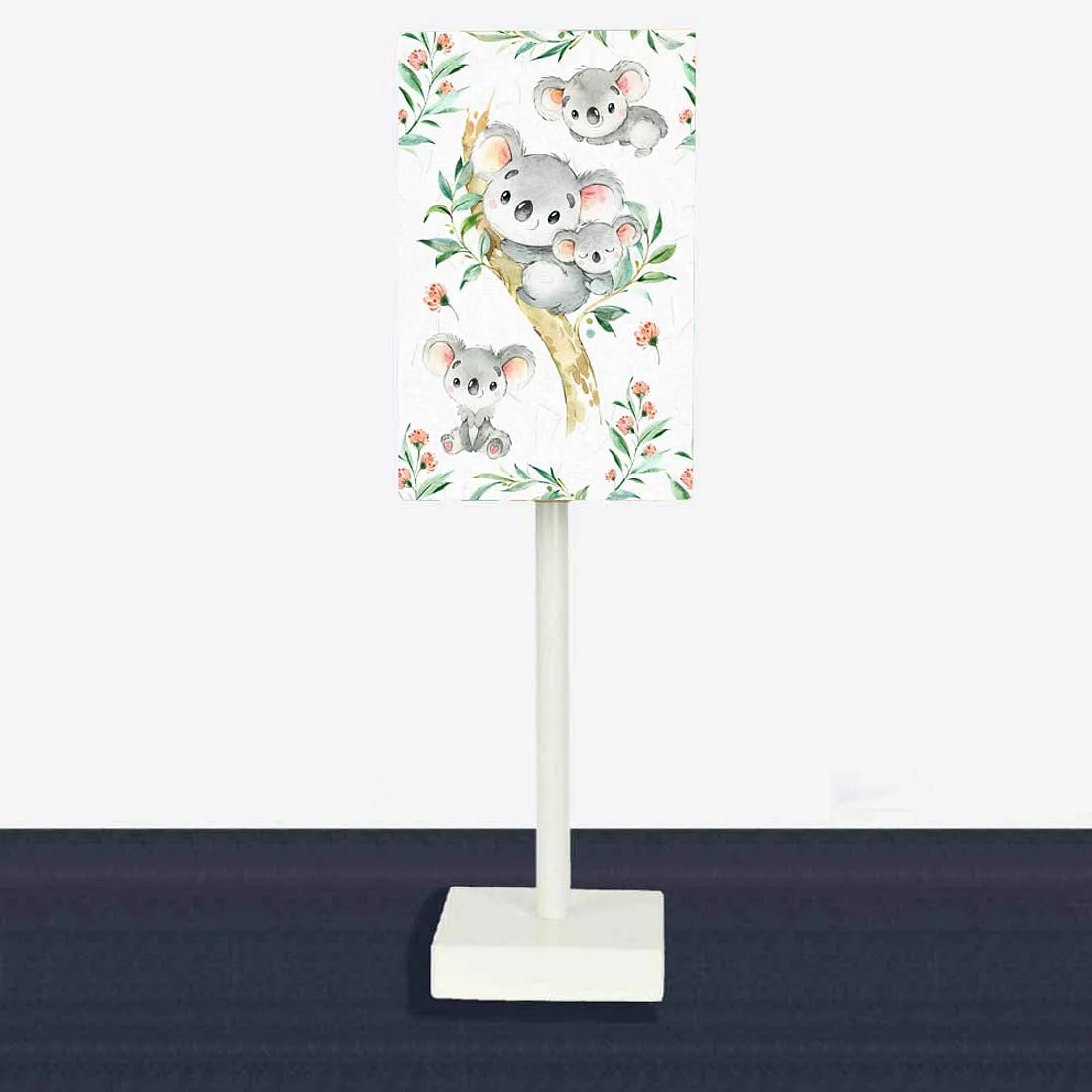 Nutcase Table Lamp for Living Room Bedroom Bedside Lamps with Fabric Shade - Cute Koala